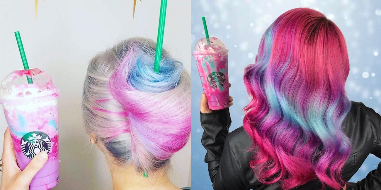 The Starbucks Unicorn Frappuccino Color Trio Consists Of A Blue Pink And White Swirl People Are Eating It Up Literally Figuratively The Starbucks Unicorn Frappuccino Color Trio Consists Of A Blue Pink And White Swirl People Are Eating It Up Literally Figuratively